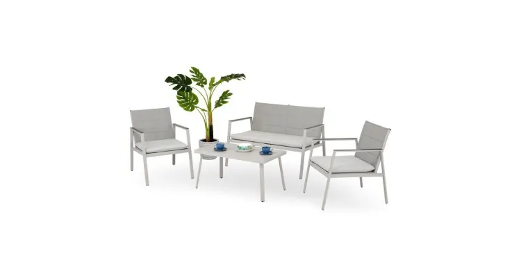 Set mobilier gradina sau terasa premium, cu 2 fotolii, canapea si masuta Crystal — imaginea 3