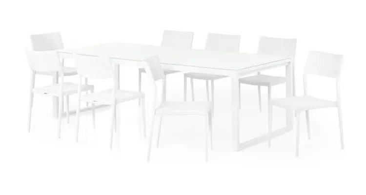 Set mobilier BELLUNO/SORIA terasa si gradina, 8 scaune si masa — imaginea 3
