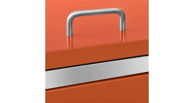 Magazie pentru doua pubele, 138x77,5x115,5 cm, otel inoxidabil — imaginea 3