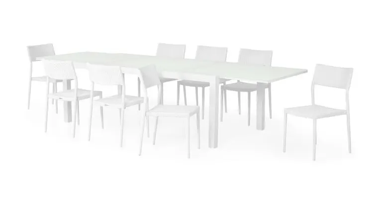 Set mobilier ARTIMES/SORIA terasa si gradina, 8 scaune si masa extensibila — imaginea 3