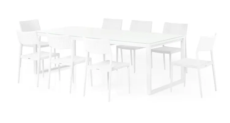 Set mobilier BELLUNO/GOLF terasa si gradina, masa si 8 scaune — imaginea 2