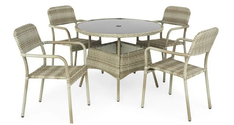 Set mobilier ALANA terasa si gradina, masa si 4 scaune — imaginea 2