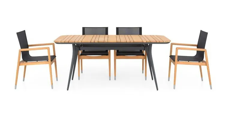 Set mobilier gradina sau terasa cu 4 scaune si masa Menorca — imaginea 2