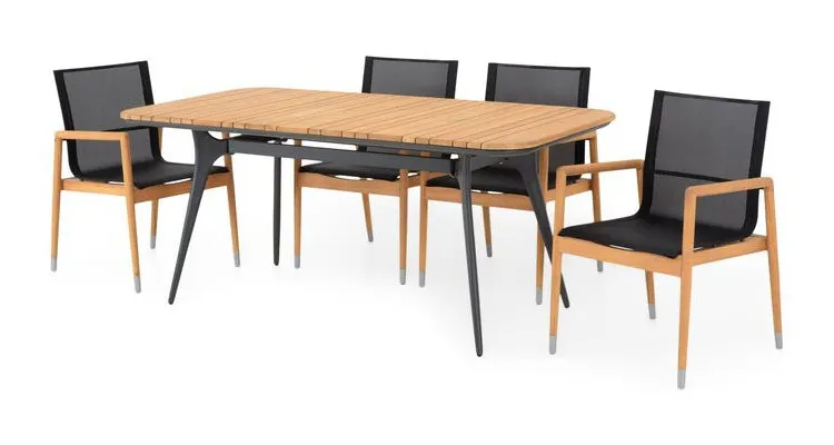 Set mobilier gradina sau terasa cu 4 scaune si masa Menorca — imaginea 3