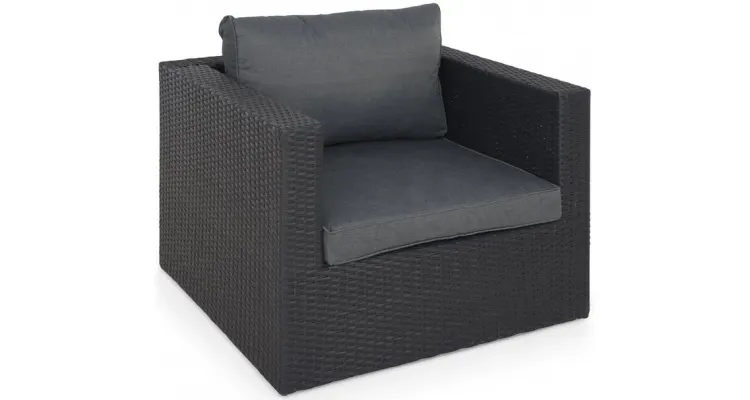 Fotoliu MIAMI negru — imaginea 3