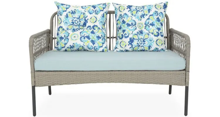 Set mobilier PERCH terasa/gradina, 2 fotolii, canapea si masuta — imaginea 3