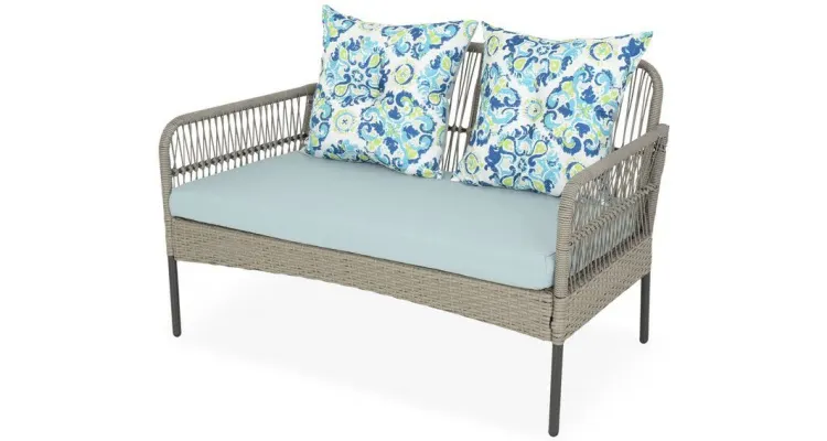 Set mobilier PERCH terasa/gradina, 2 fotolii, canapea si masuta — imaginea 4