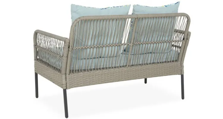 Set mobilier PERCH terasa/gradina, 2 fotolii, canapea si masuta — imaginea 5