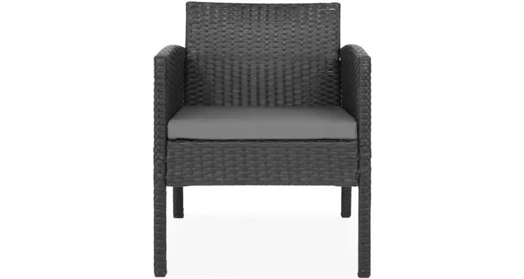 Set mobilier poliratan pentru terasa si gradina, 2 fotolii, canapea si masuta Laredo — imaginea 4
