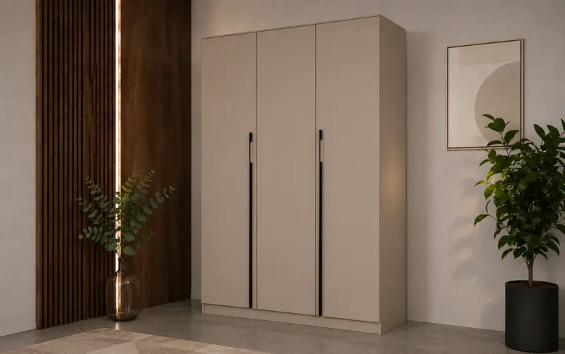 Dulap Vela 3 usi, 120 cm, Casmir