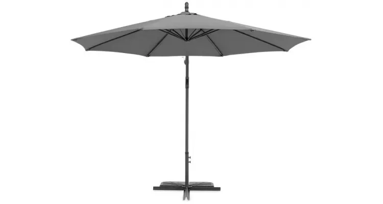 Umbrela rotunda, baza inclusa, D.300 cm gri — imaginea 4