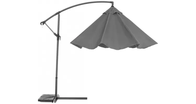 Umbrela rotunda, baza inclusa, D.300 cm gri — imaginea 5