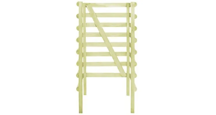 Masca pubela, verde, 70 x 80 x 150 cm, lemn de pin tratat — imaginea 3