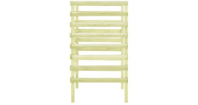 Masca pubela, verde, 70 x 80 x 150 cm, lemn de pin tratat — imaginea 4