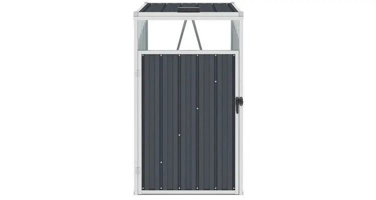 Magazie pentru pubela, antracit, 72 x 81 x 121 cm, otel — imaginea 2