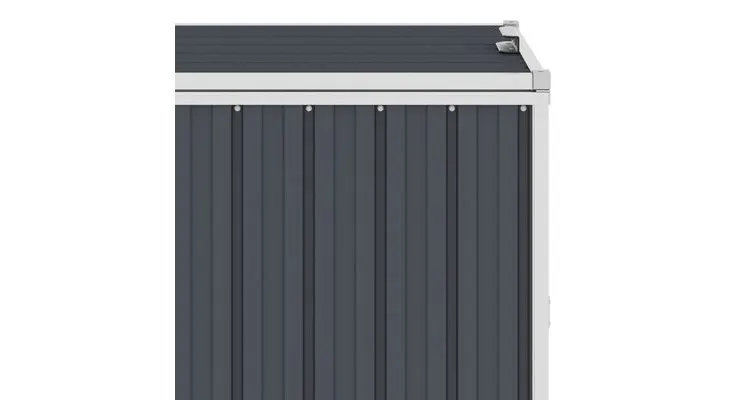 Magazie pentru pubela, antracit, 72 x 81 x 121 cm, otel — imaginea 5