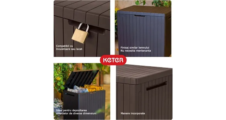 Cutie depozitare KETER CityBox 113 L — imaginea 4