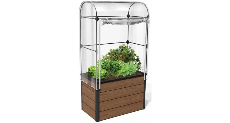 Jardiniera cu sera, Keter, maro