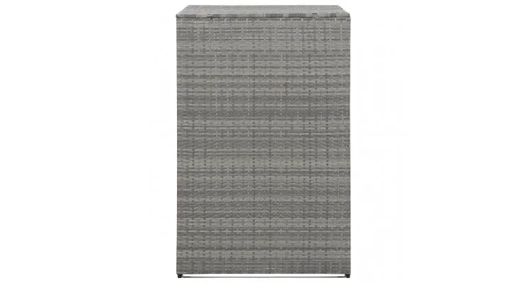 Magazie de pubela, gri, 76 x 78 x 120 cm, poliratan — imaginea 3