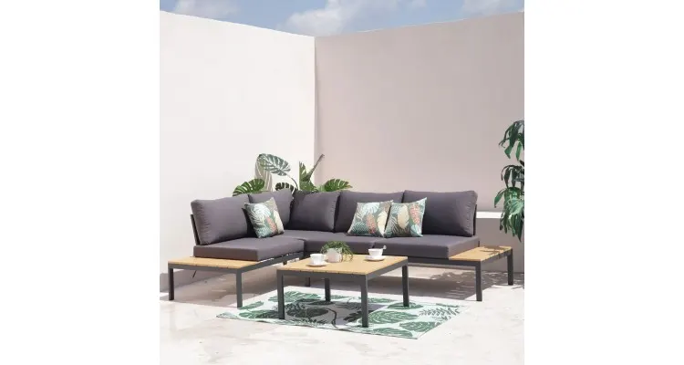 Set mobilier exterior CORINT, canapele 4 locuri si masa — imaginea 3