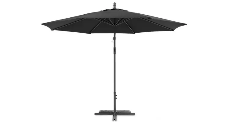 Umbrela rotunda Larisa , baza inclusa, D.300cm negru — imaginea 3
