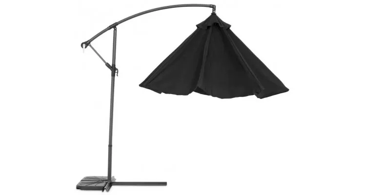 Umbrela rotunda Larisa , baza inclusa, D.300cm negru — imaginea 4