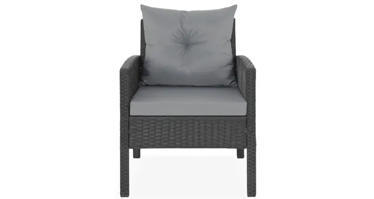 Set mobilier CLARY terasa/gradina, 2 fotolii, 2 taburete, canapea si masuta — imaginea 5