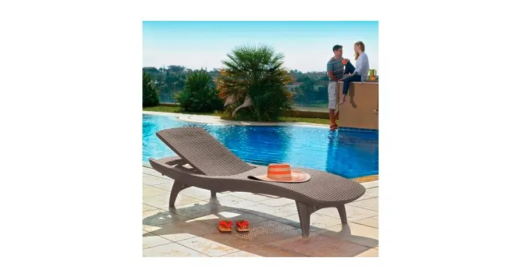 Set 2 sezlonguri cu masuta Cappuccino Pacific Keter 231464 — imaginea 2