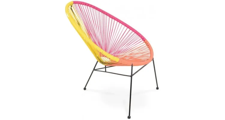 Set mobilier gradina/terasa CORFU Multicolor, 2 fotolii si masuta — imaginea 3