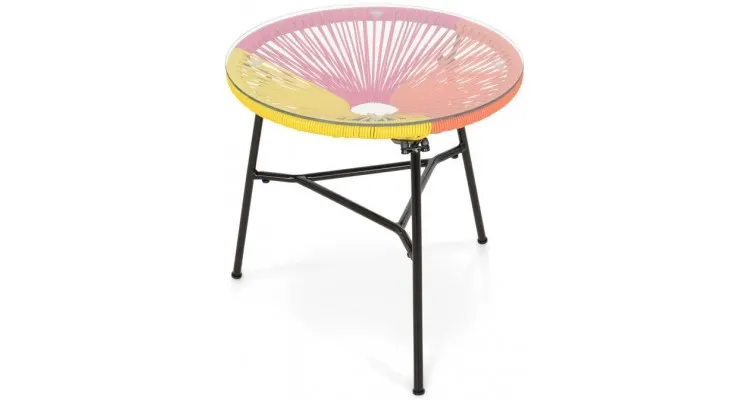 Set mobilier gradina/terasa CORFU Multicolor, 2 fotolii si masuta — imaginea 4