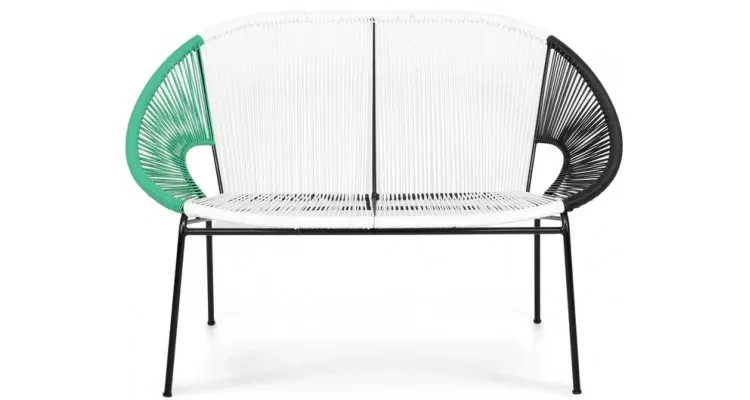 Set mobilier CORFU terasa/gradina 2 fotolii, canapea si masuta — imaginea 5
