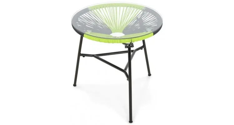 Set mobilier terasa/gradina CORFU 2 fotolii, canapea si masuta,verde — imaginea 4