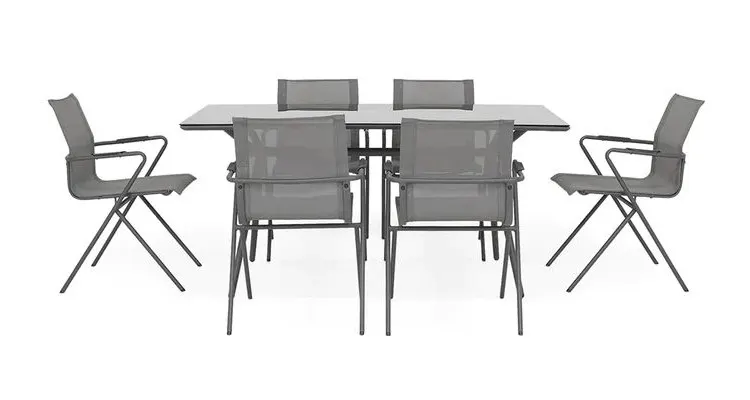 Set mobilier DRESDA terasa/gradina, 6 scaune si masa