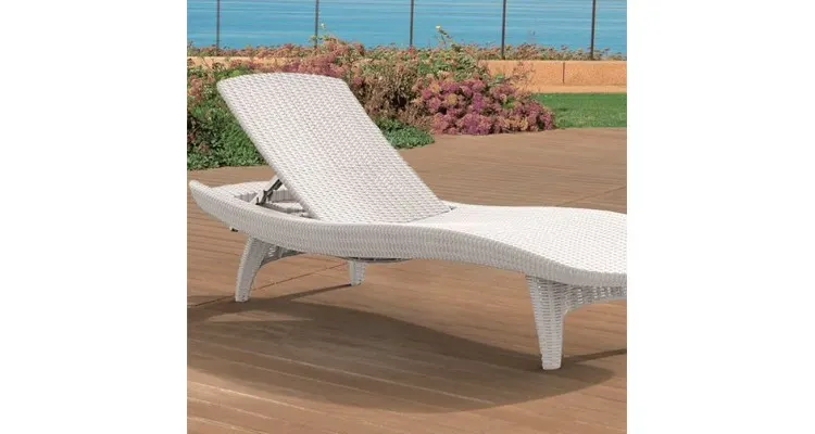Sezlong Pacific Lounger alb, Keter — imaginea 4