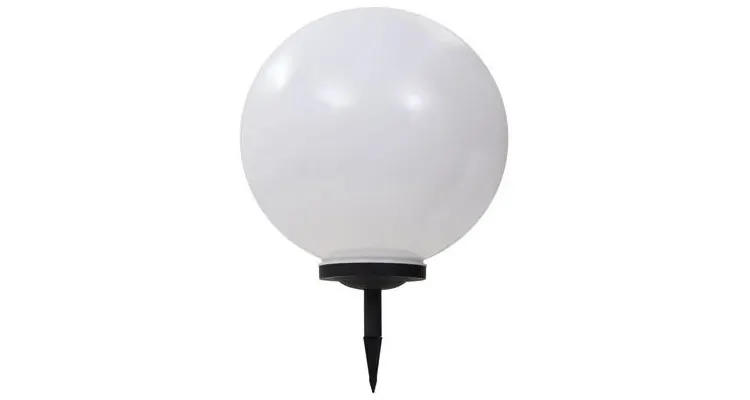 Lampi solare de exterior, 2 buc., 50 cm, RGB, sferic, LED — imaginea 3