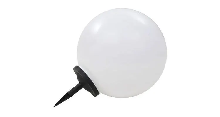 Lampi solare de exterior, 2 buc., 50 cm, RGB, sferic, LED — imaginea 4