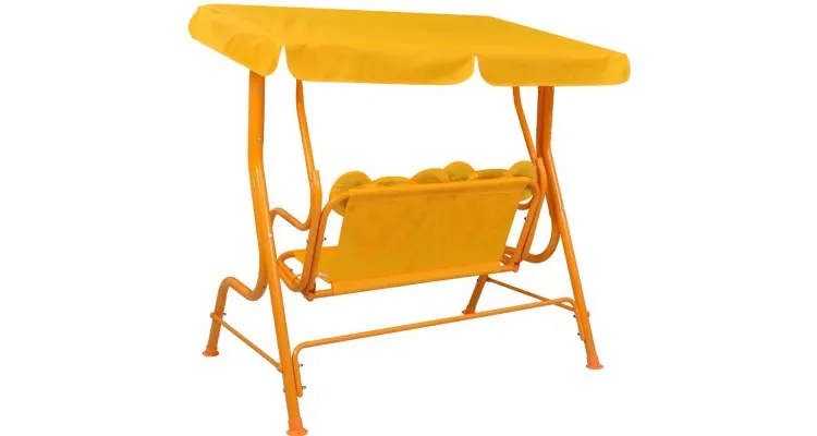 Balansoar tigrisor pentru copii, galben, 115 x 75 x 110 cm — imaginea 5