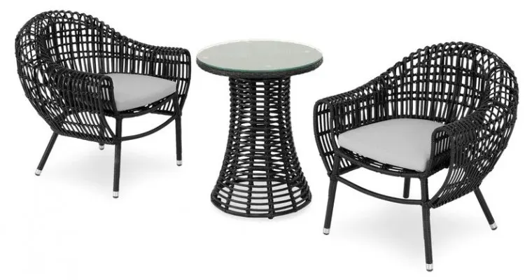 Set mobilier ALCUDIA terasa/gradina, 2 fotolii si masuta — imaginea 3
