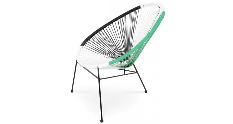 Set mobilier CORFU gradina/terasa, 2 fotolii si masuta,verde inchis — imaginea 3