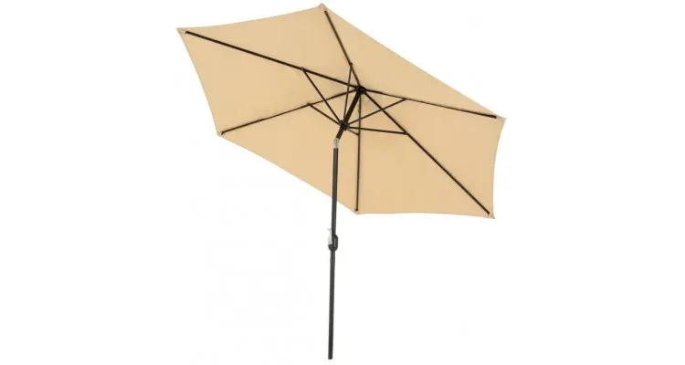 Umbrela SUNSET rotunda, D.300 cm, bej — imaginea 2