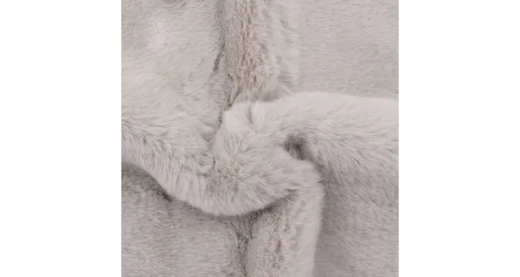 Covor gri, 65x95 cm, blana de iepure ecologica — imaginea 2