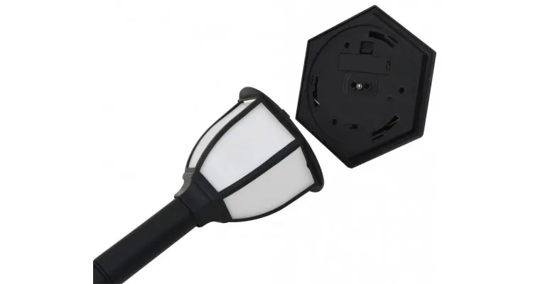 Lampi solare de exterior cu LED, 3 buc, negru — imaginea 5