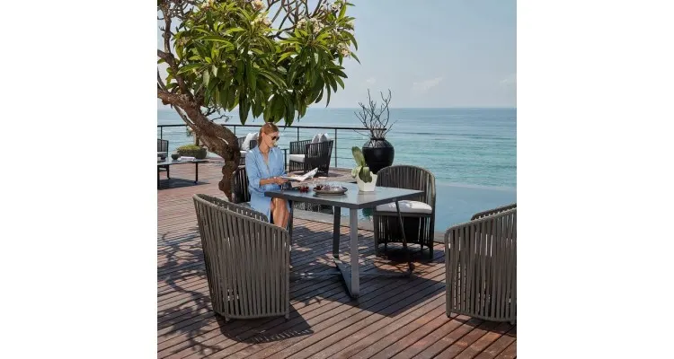 Set mobilier MILANO terasa/gradina, 4 fotolii si masa — imaginea 4