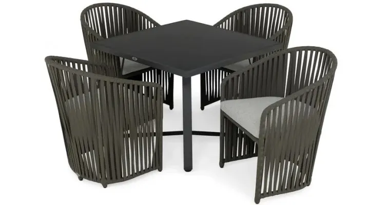 Set mobilier MILANO terasa/gradina, 4 fotolii si masa — imaginea 5