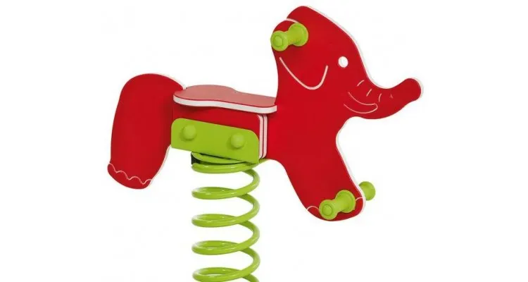 Balansoar pe arc pentru copii Elefant, HDPE, cu prindere pe beton KBT