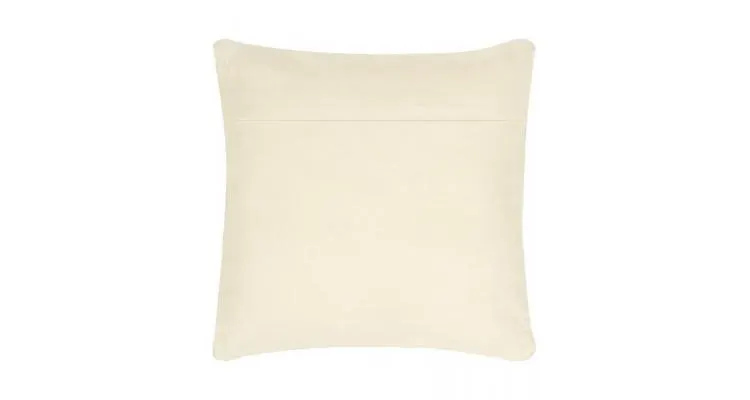 Perna chindi, gri deschis, 60 x 60 cm, piele si bumbac — imaginea 2
