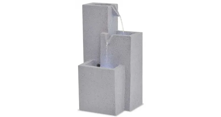 Vidaxl fântână de interior, polirășină, iluminare led