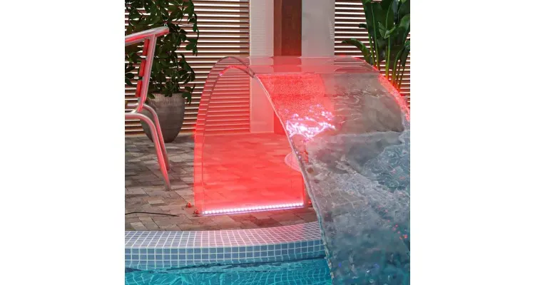 Fantana de piscina cu led-uri rgb, acril, 50 cm — imaginea 3