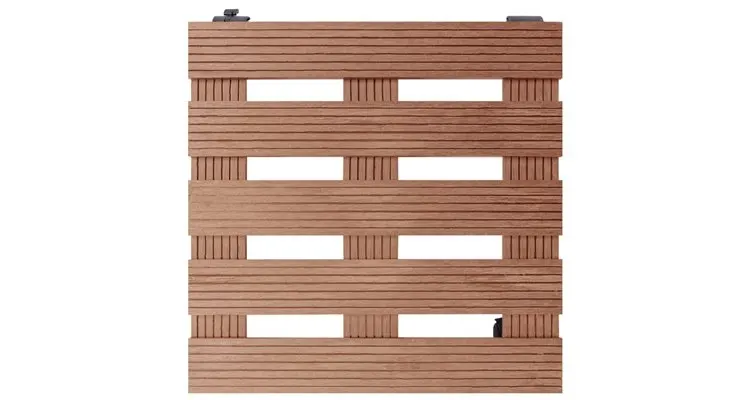Carucioare pentru plante, 4 buc., maro, 30x30x7,5 cm, wpc — imaginea 3