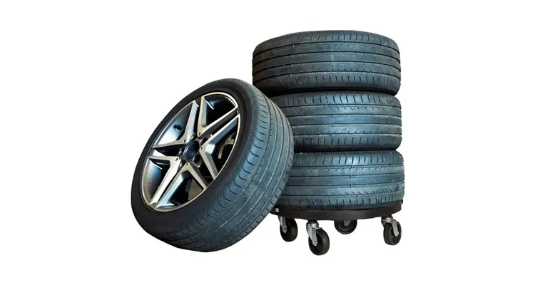 Carucior pentru plante cu roti, diametru 40 cm, negru, 275 kg — imaginea 3